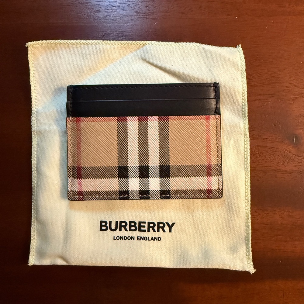 Burberry Archive Check Small Card Holder Wallet NEW WITH TAGS NEVER USED
